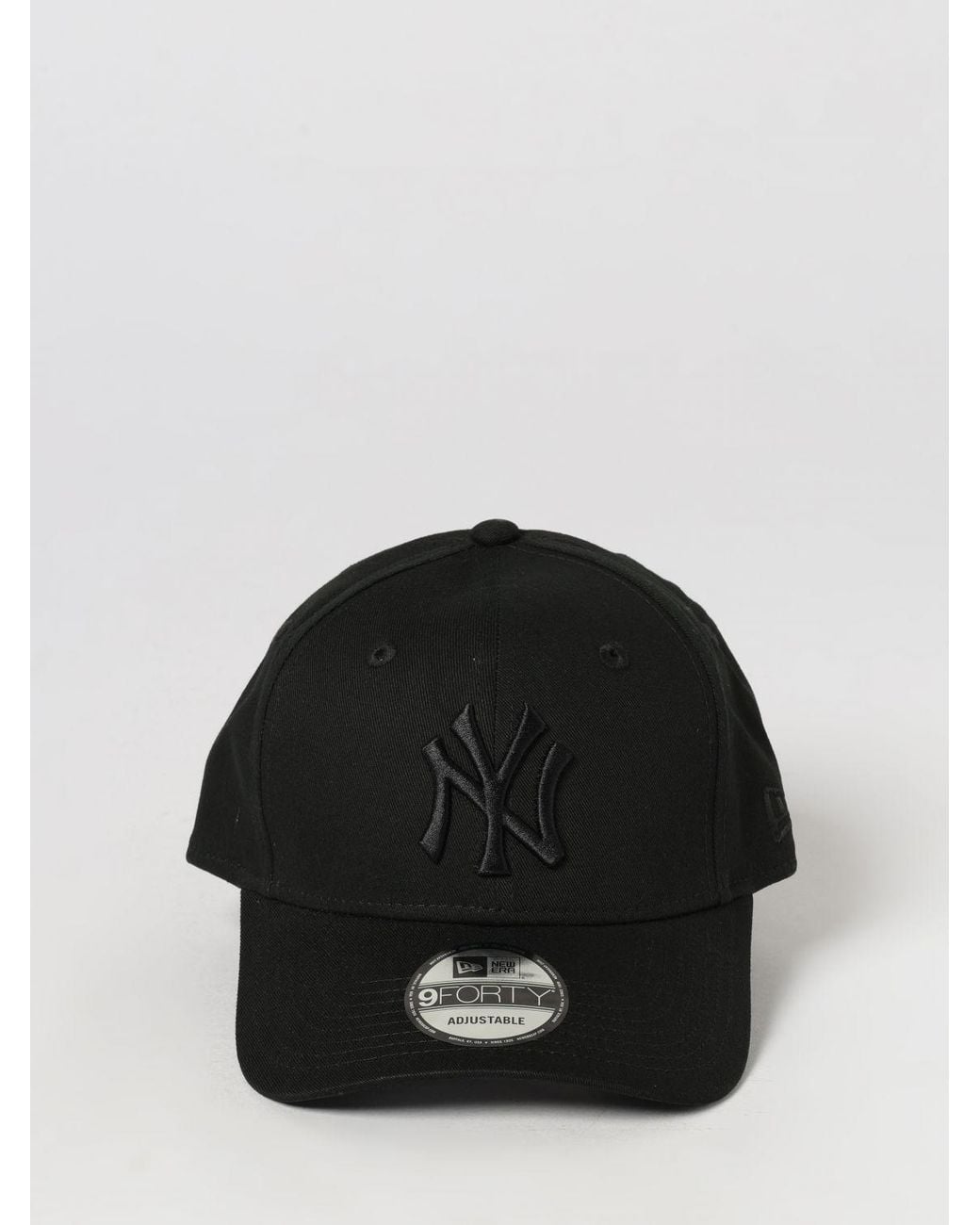 KTZ Black 9Forty Ny Yankees Cotton Baseball Cap With Embroidered Logo for men
