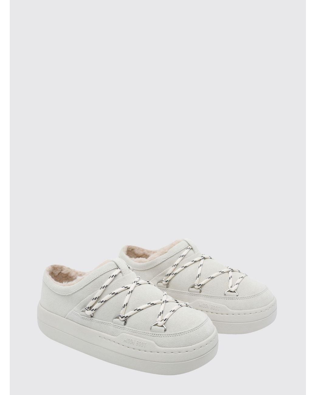 Moon Boot White Park Slippers