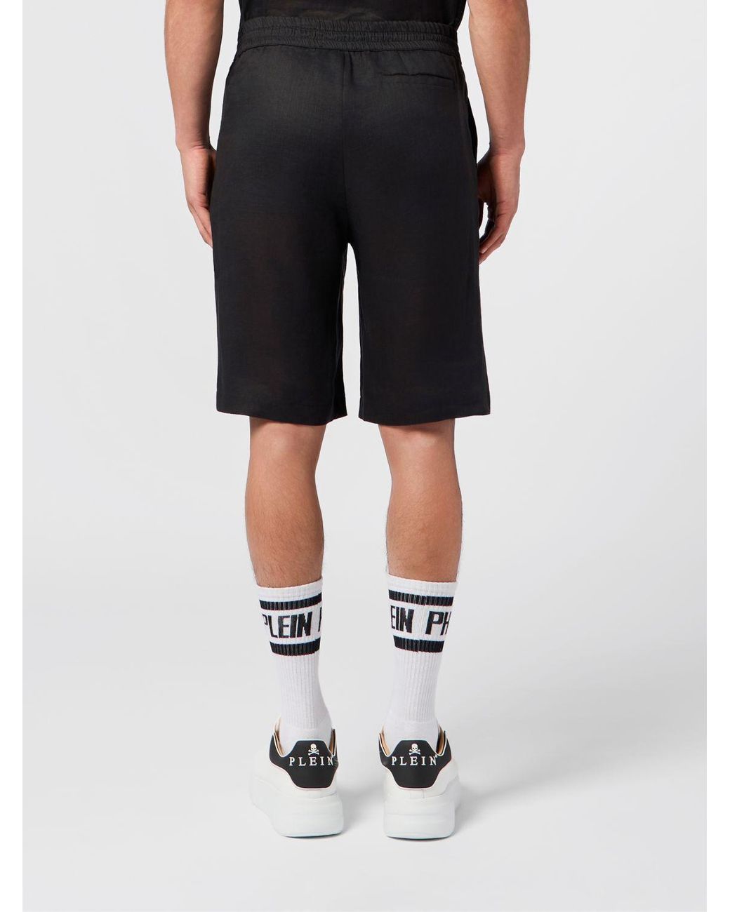 Philipp Plein Black Shorts for men