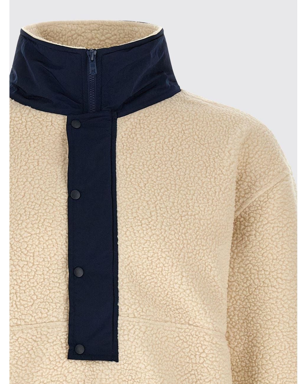 Entire studios Natural High-Neck Half-Zip Fleece Jacket With Elasticated Cuffs for men