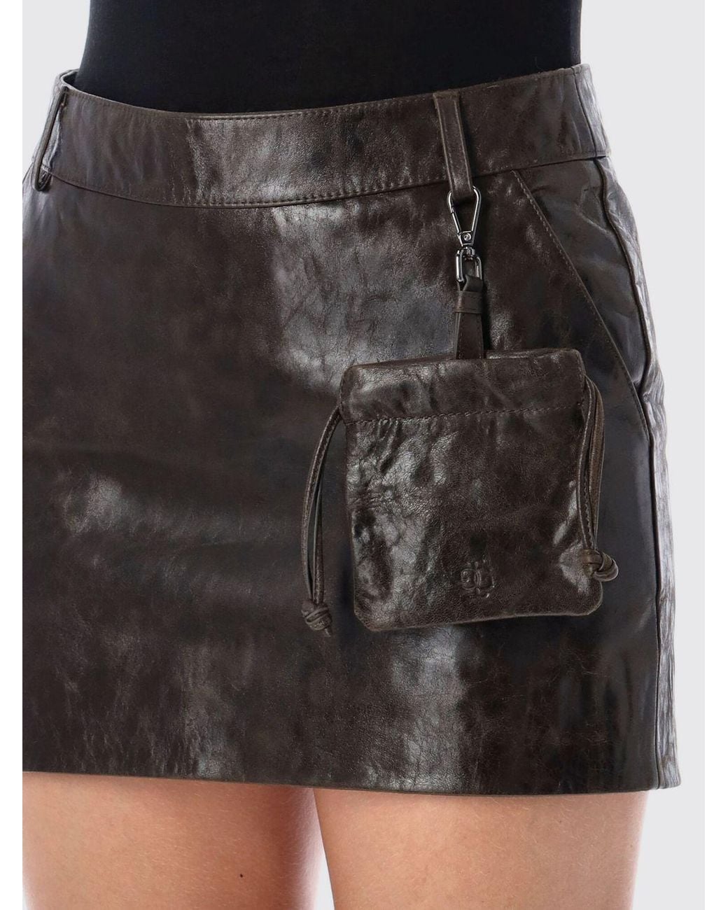 THE GARMENT Black Pencil Mini Skirt