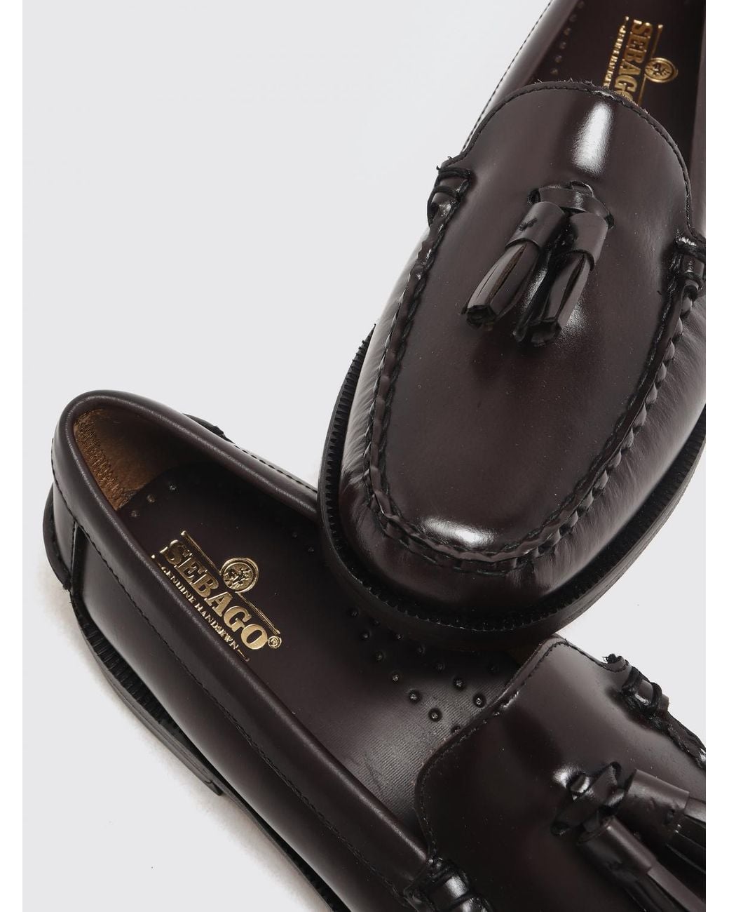 Sebago White Classic Will Smooth Calfskin Loafers With Tassels