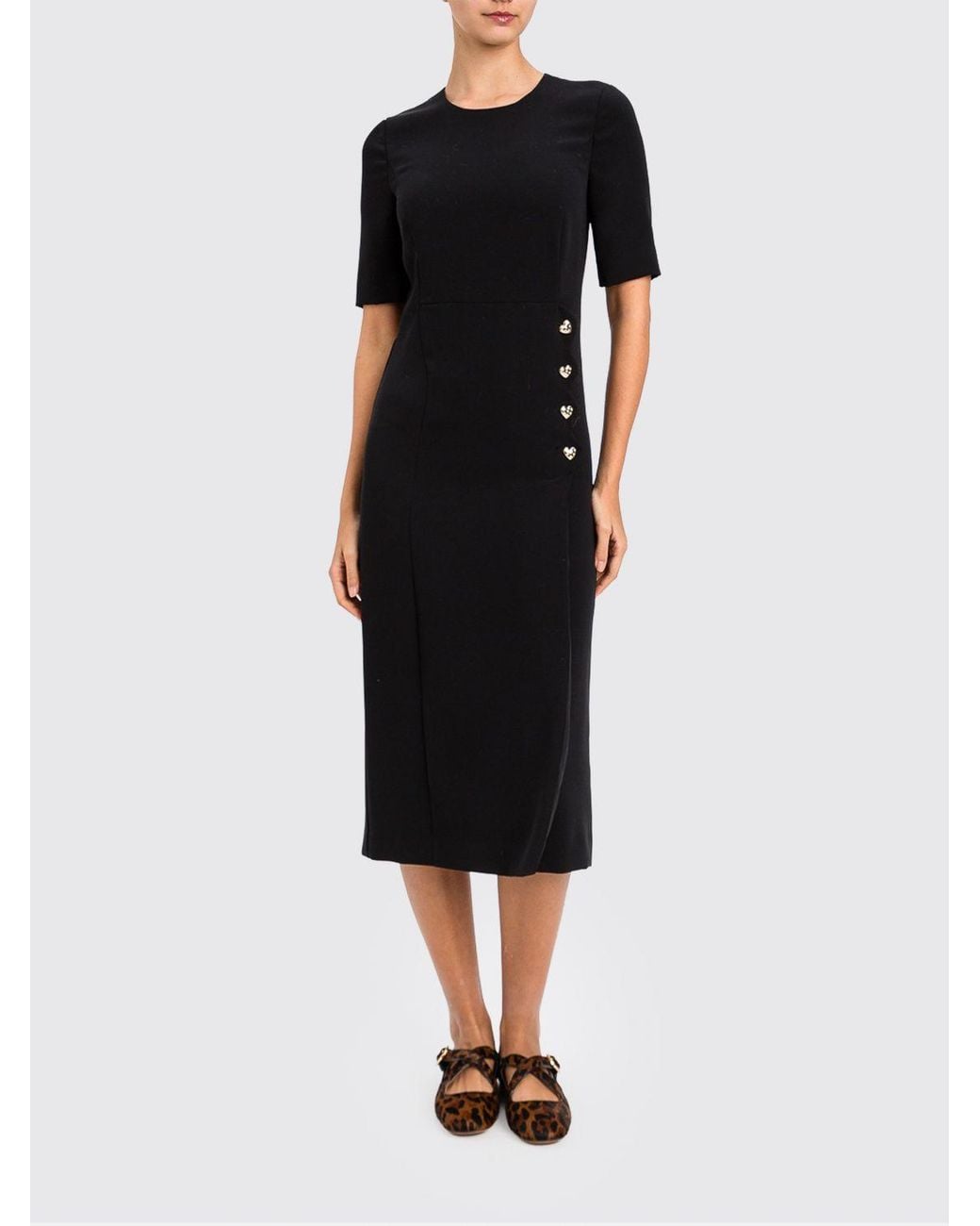 Twinset Black Midi Sheath Dress