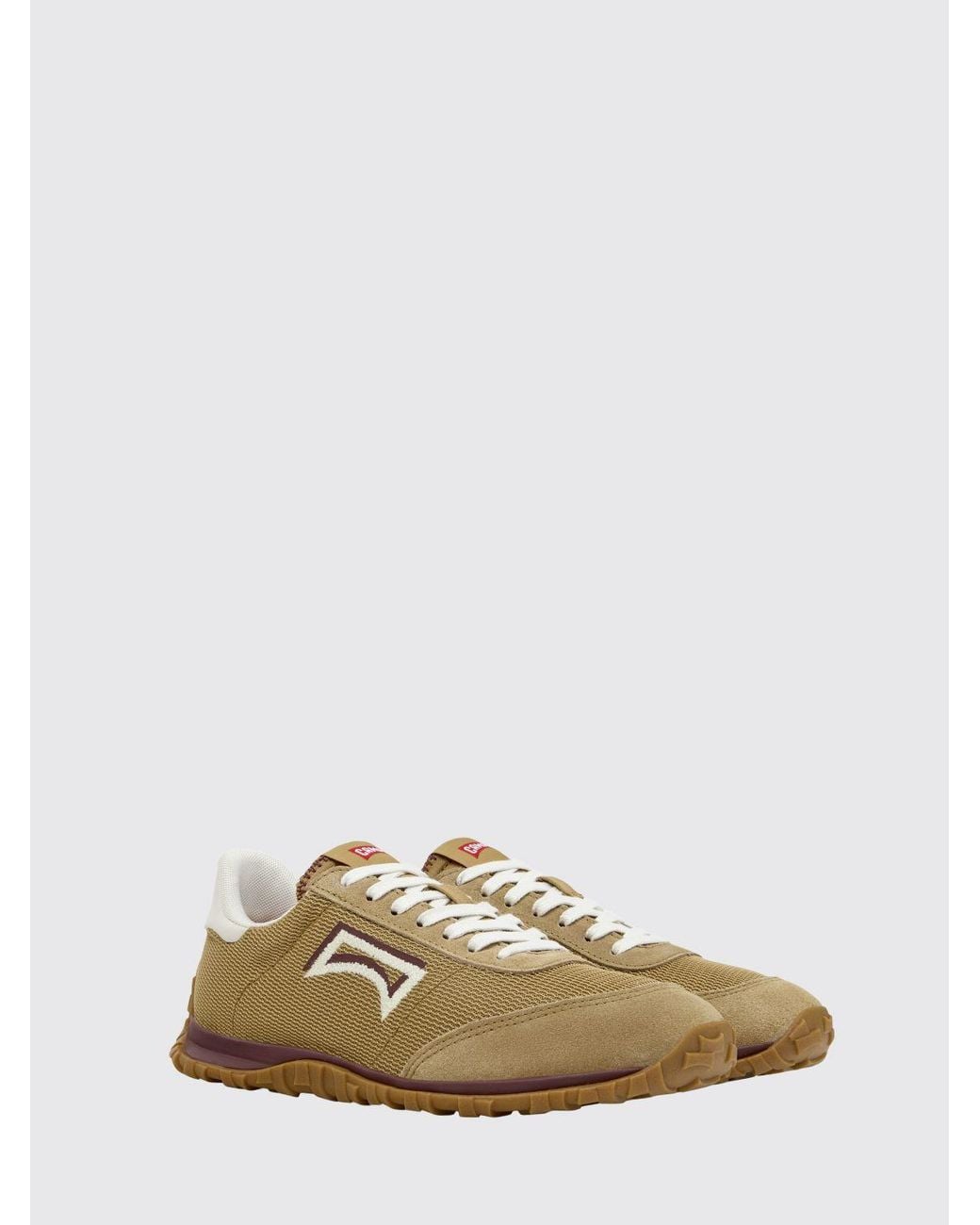 Camper Brown Drift Walk Recycled Polyester And Leather Sneakers