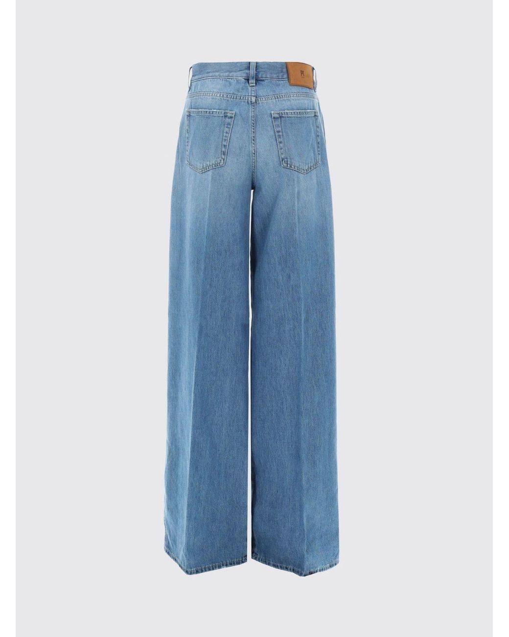 PT Torino Blue Palazzo Cotton Jeans