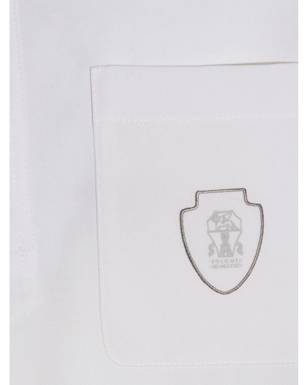 Brunello Cucinelli White Shirt for men