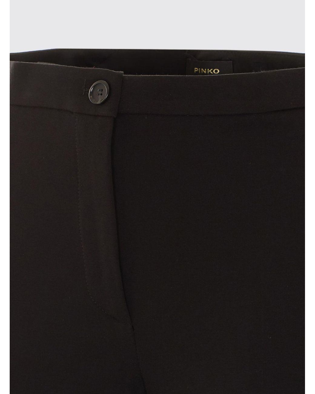 Pinko Black Hulka Flared Crêpe Mid-Rise Trousers