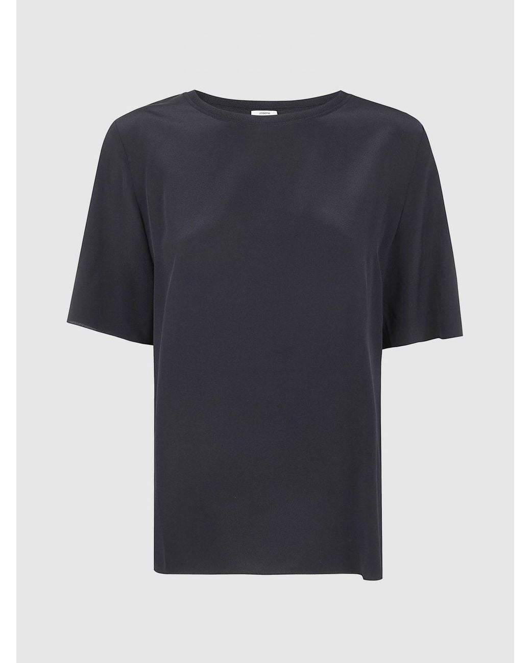Joseph Black Satin Blouse