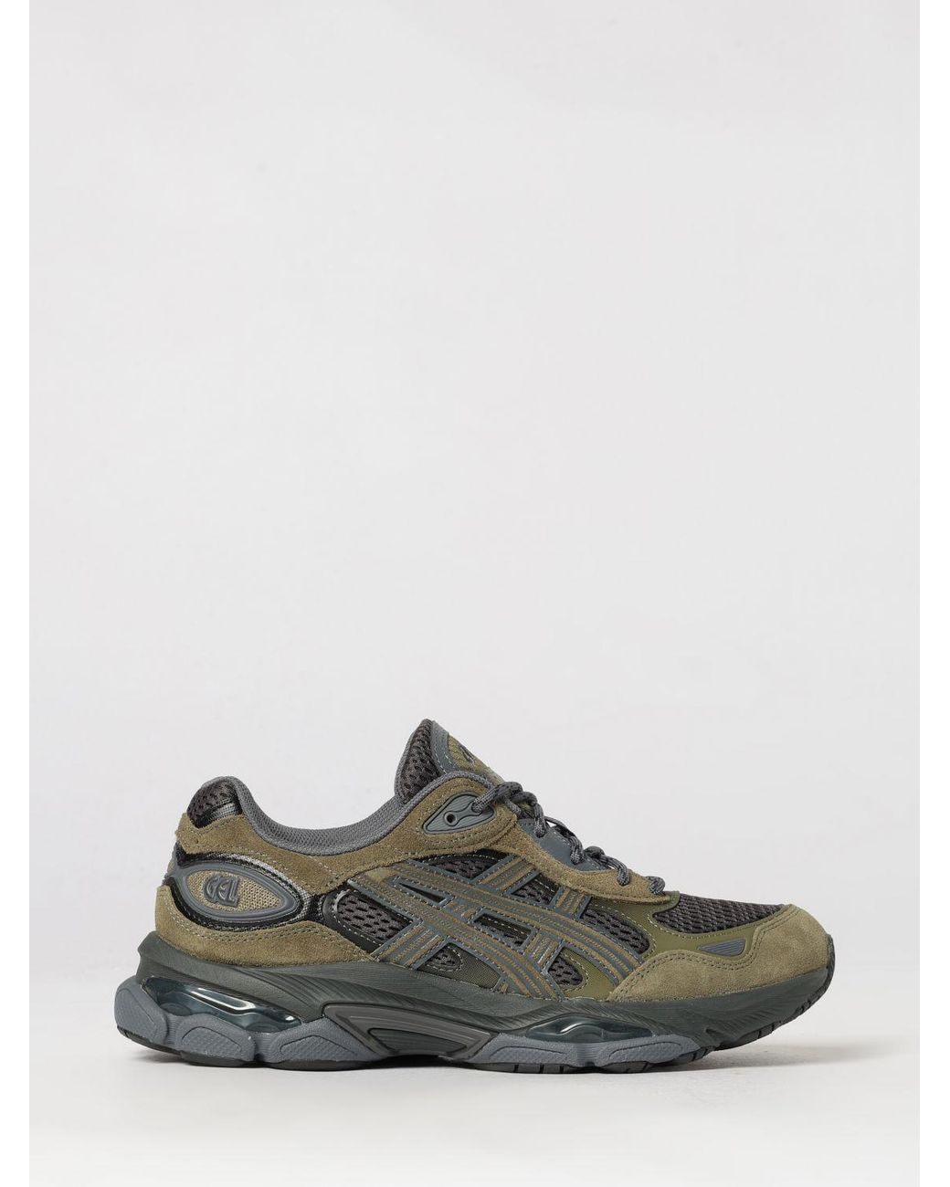 Asics Green Gel-Nyc 2.0 Suede And Mesh Sneakers With Gel Technology for men
