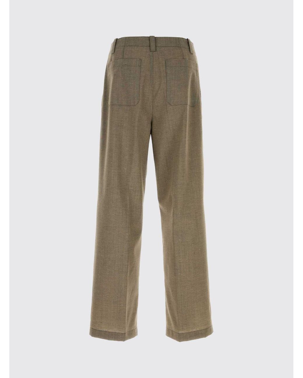 Our Legacy Natural Wide-Leg Pleated Virgin Wool Blend Chino Trousers for men