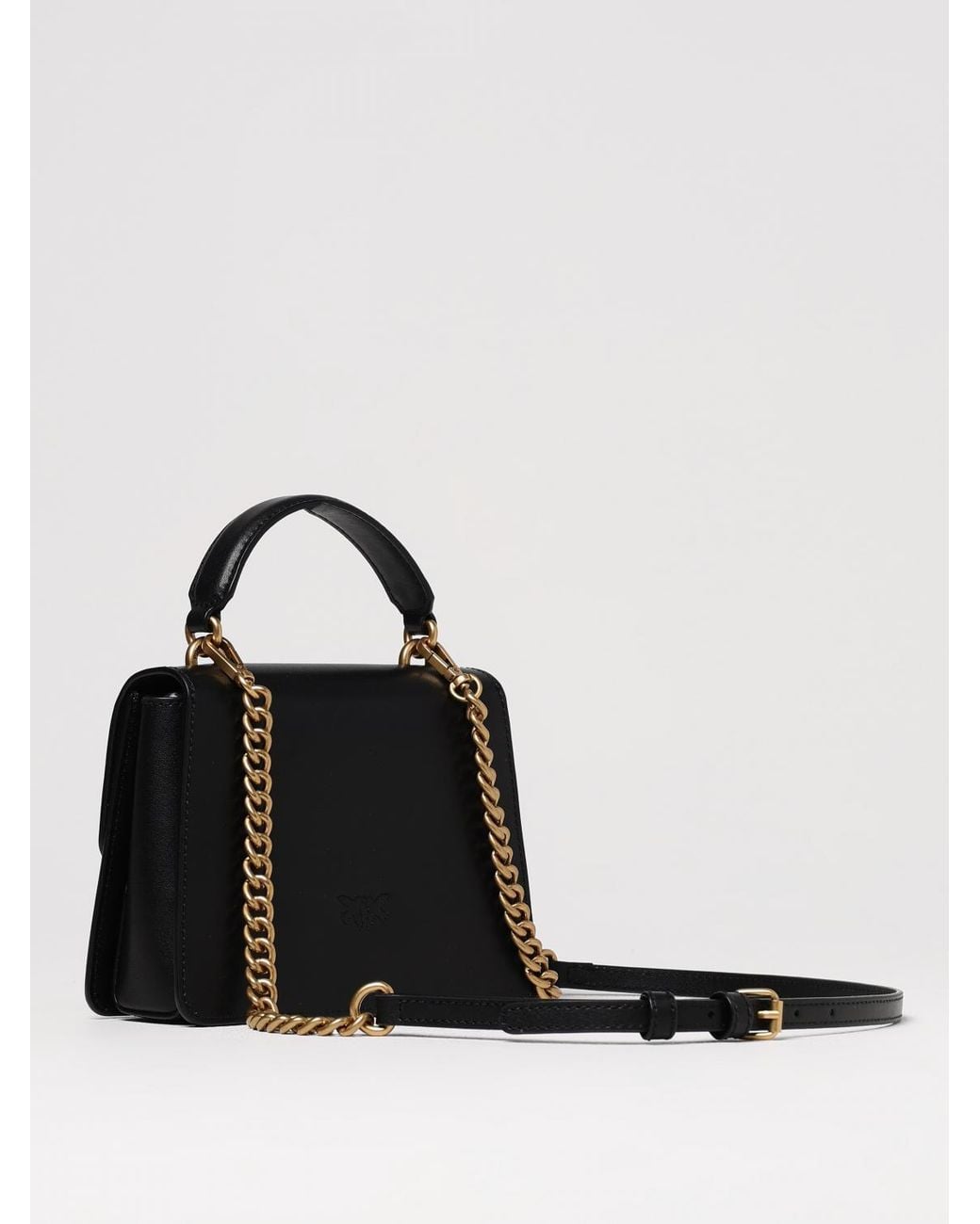 Pinko Black Mini Love Bag One Leather Bag