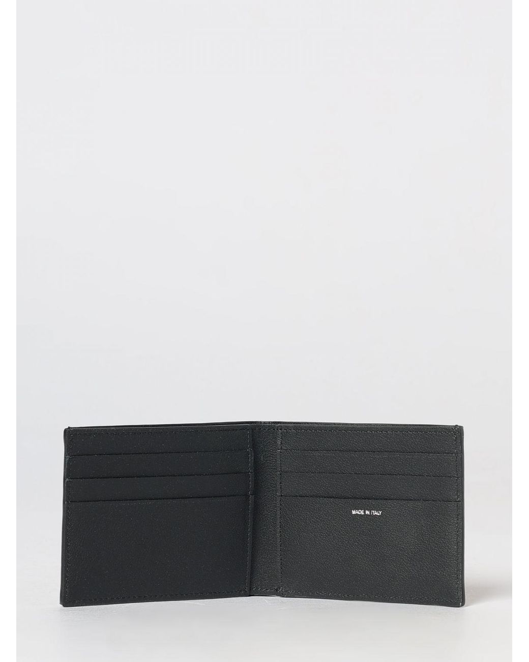 Paul Smith White Graphic Print Cow Leather Bifold Wallet for men