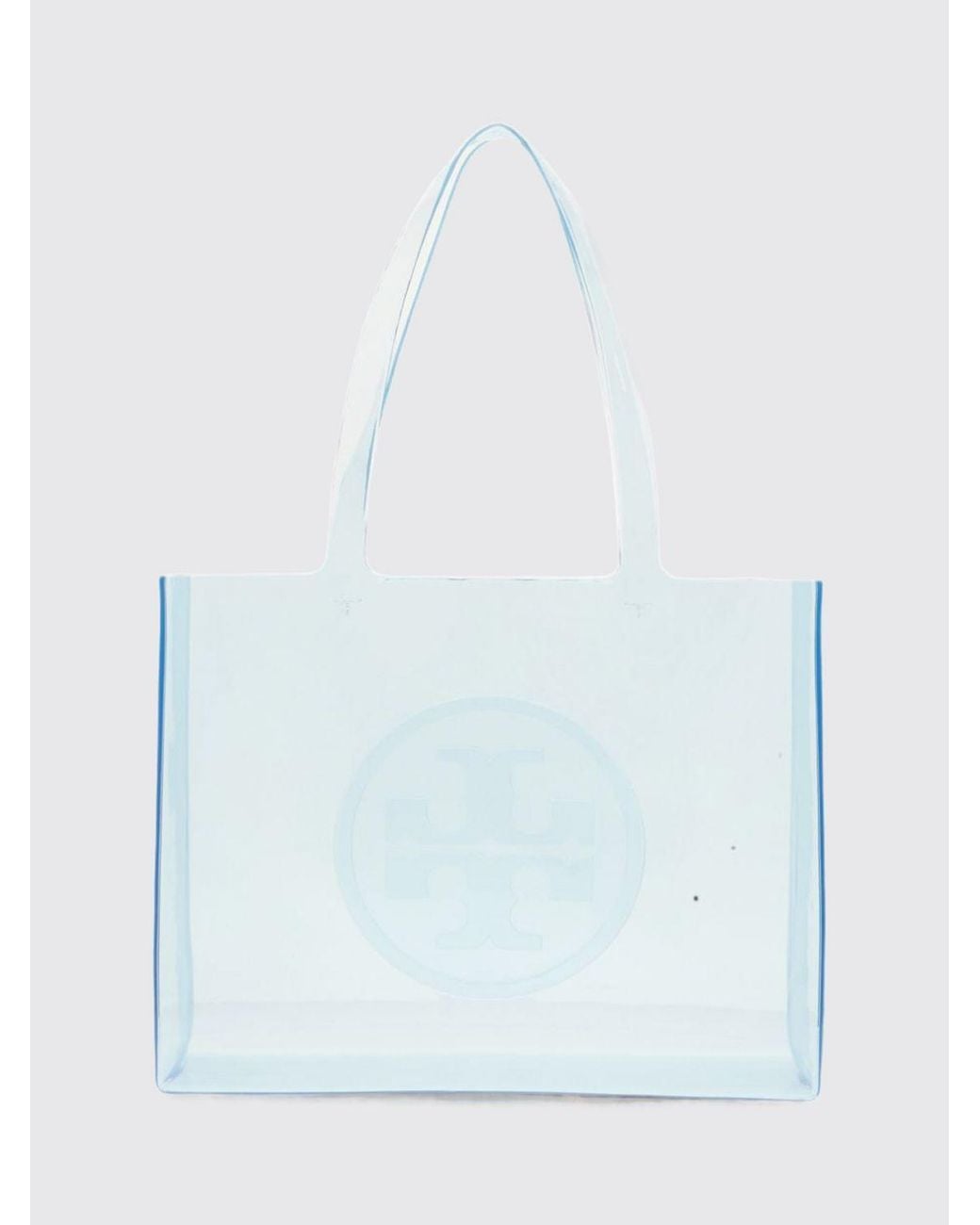 Tory Burch Blue T Monogram Tote Bag