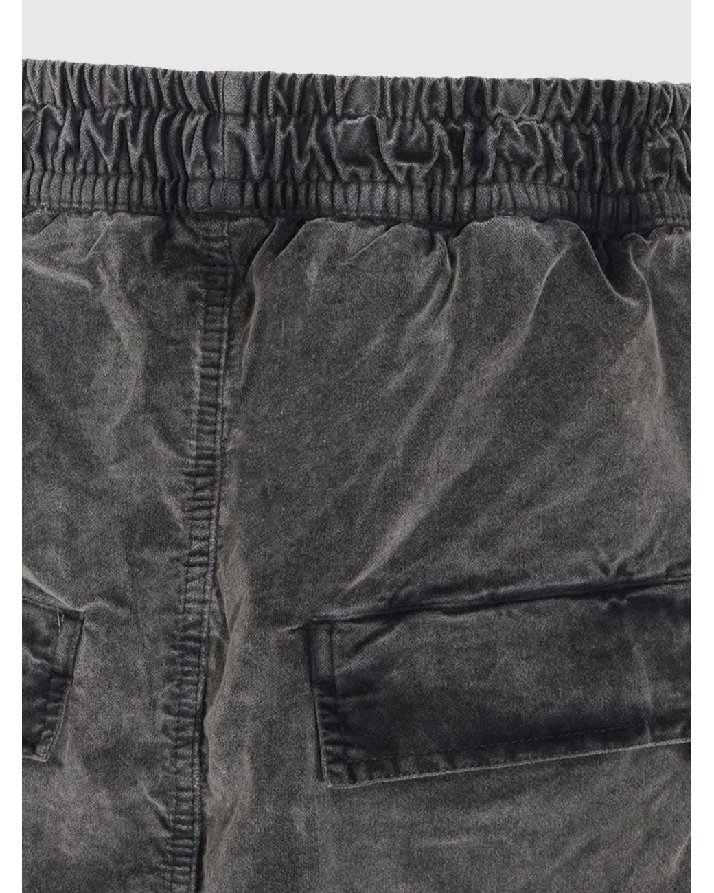 Thom Krom Gray Stretch-Cotton Joggers With Drawstring Waist for men