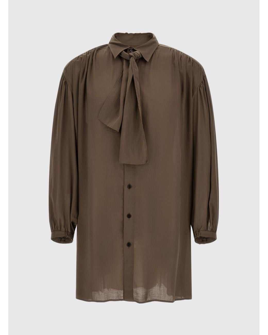 Yohji Yamamoto Brown Long-Sleeved Shirt for men