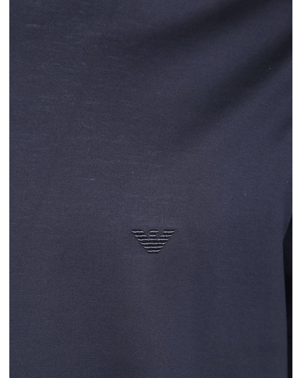 Emporio Armani Blue Basic Short-Sleeved Crewneck T-Shirt for men