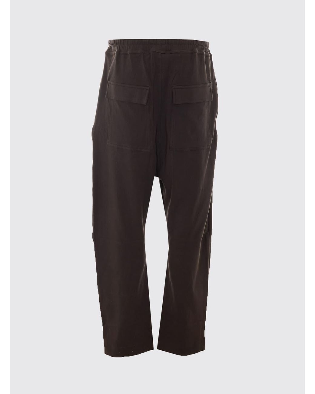 Thom Krom Brown Stretch Cotton Jogging Trousers With Drawstring Waist for men