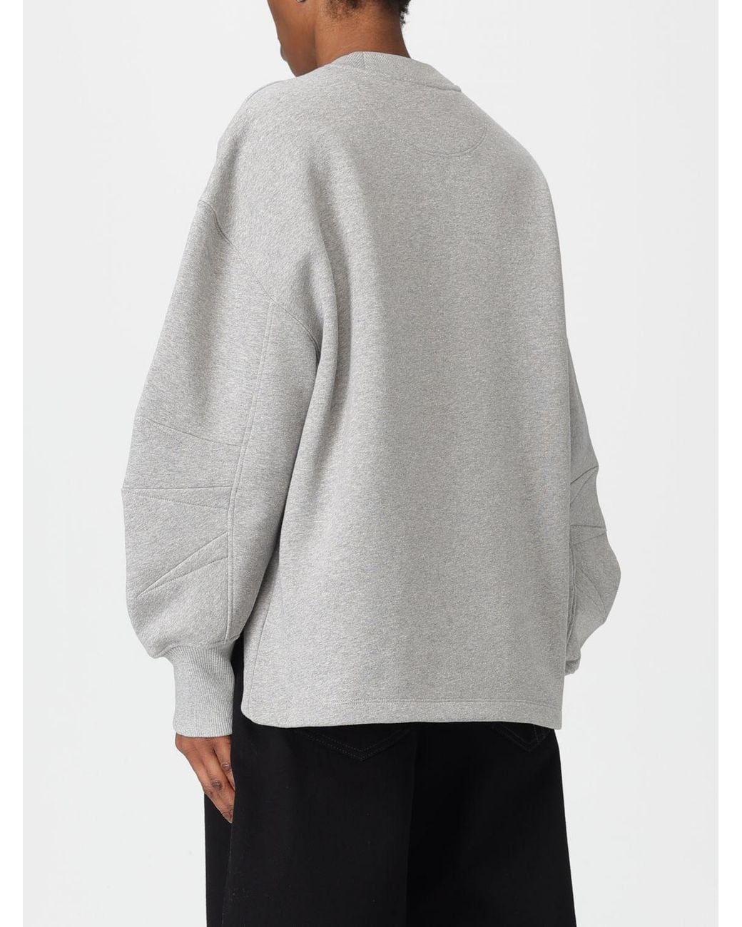 The Attico Gray Cotton Crew Neck Sweatshirt With Pack