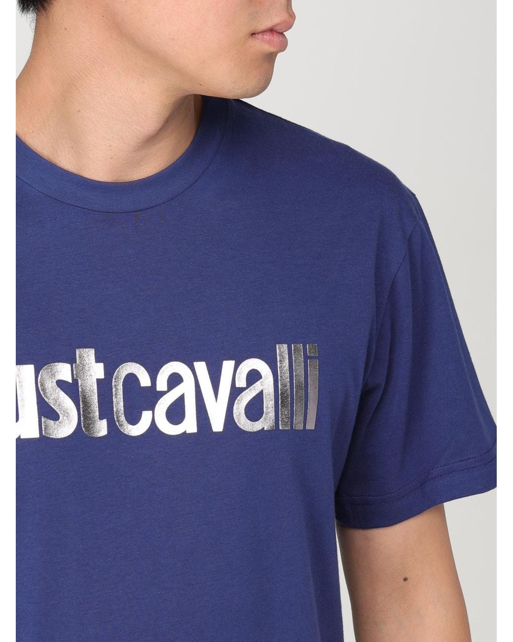 Just Cavalli Blue T-Shirt for men