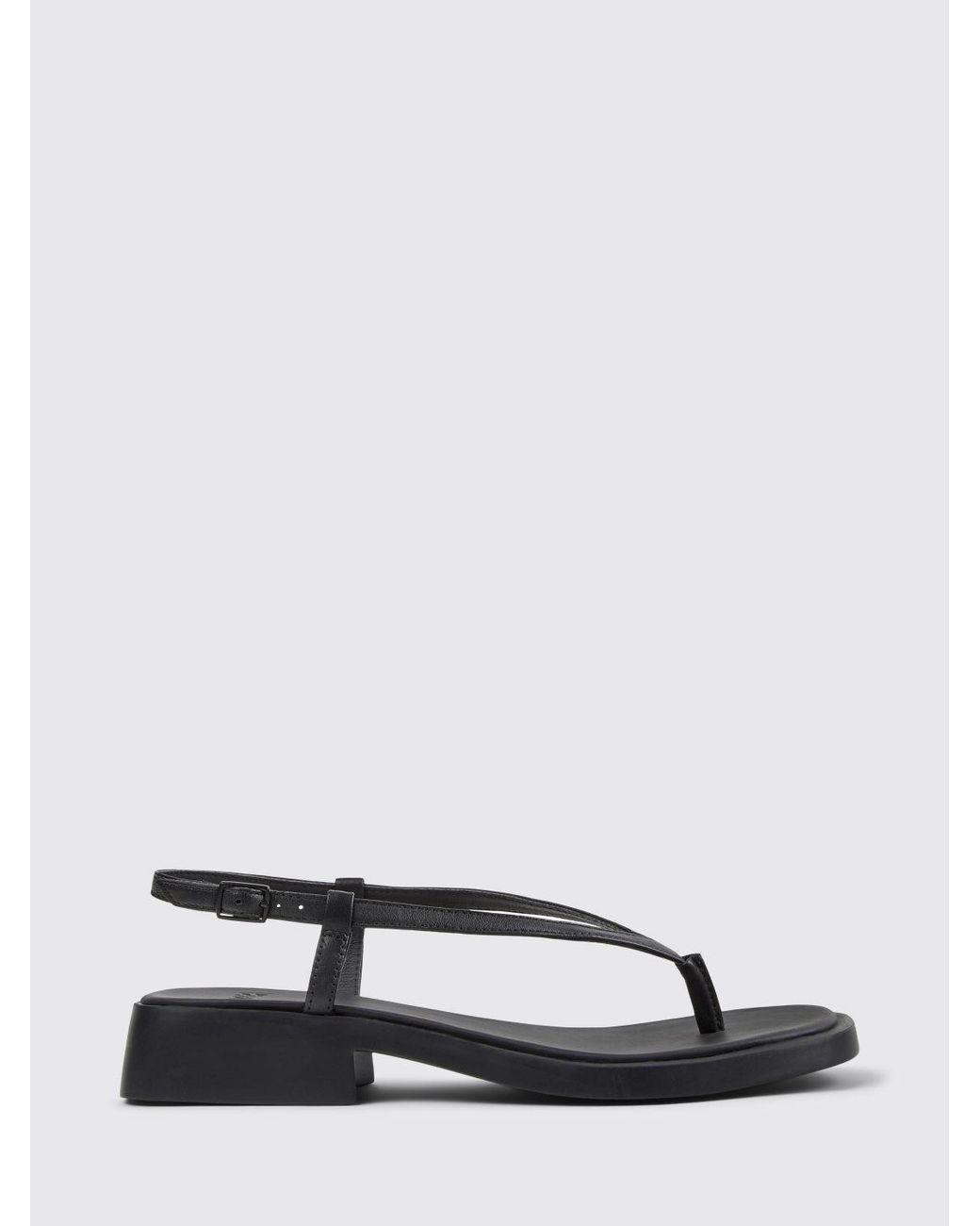 Camper Black Dana Leather Sandal