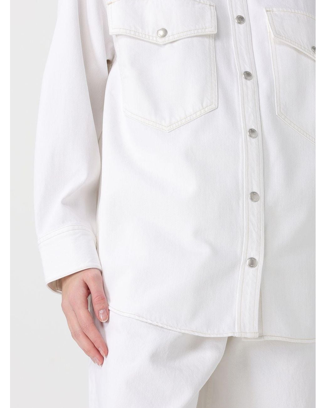 Agolde White Denim Shirt
