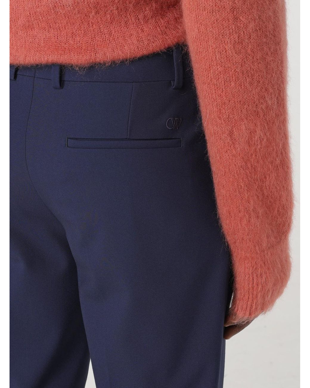 Off-White c/o Virgil Abloh Blue Trousers for men