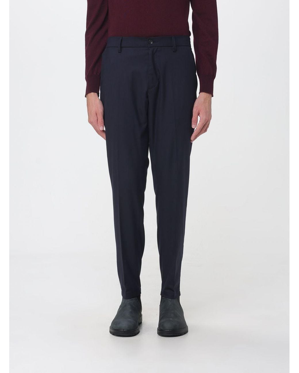 Siviglia Blue Slim-Fit Chino Trousers for men
