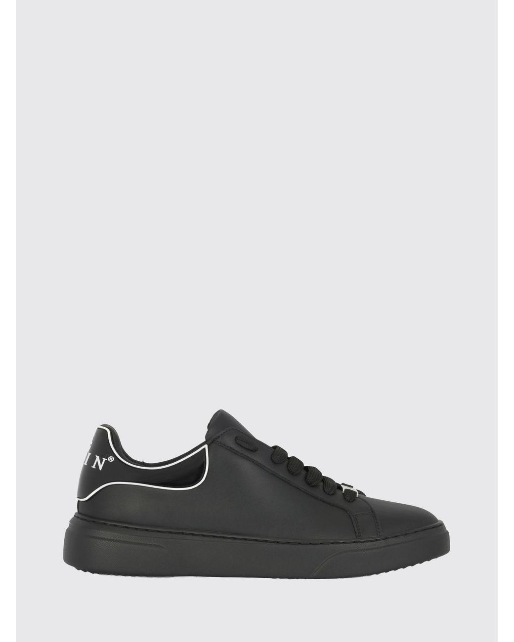 Philipp Plein Black Low-Top Trainers for men