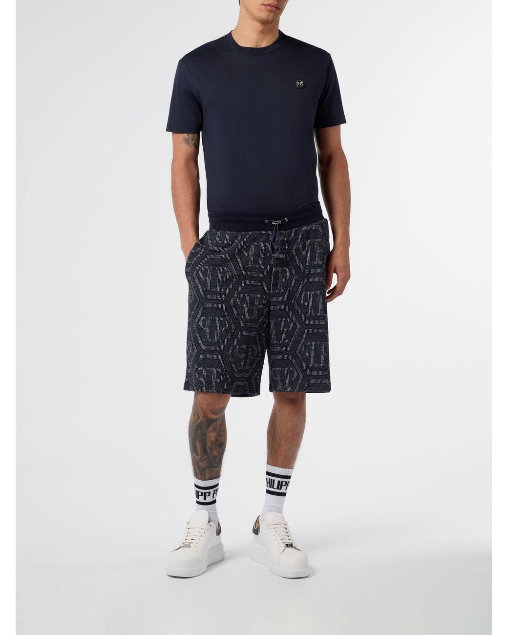 Philipp Plein Black Shorts for men