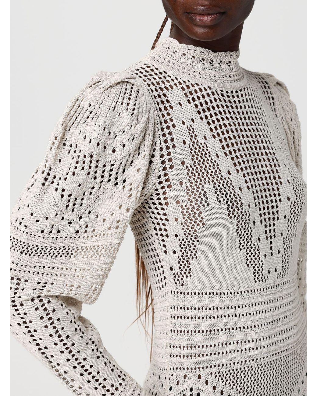 Isabel Marant White Dione Long Cotton Dress