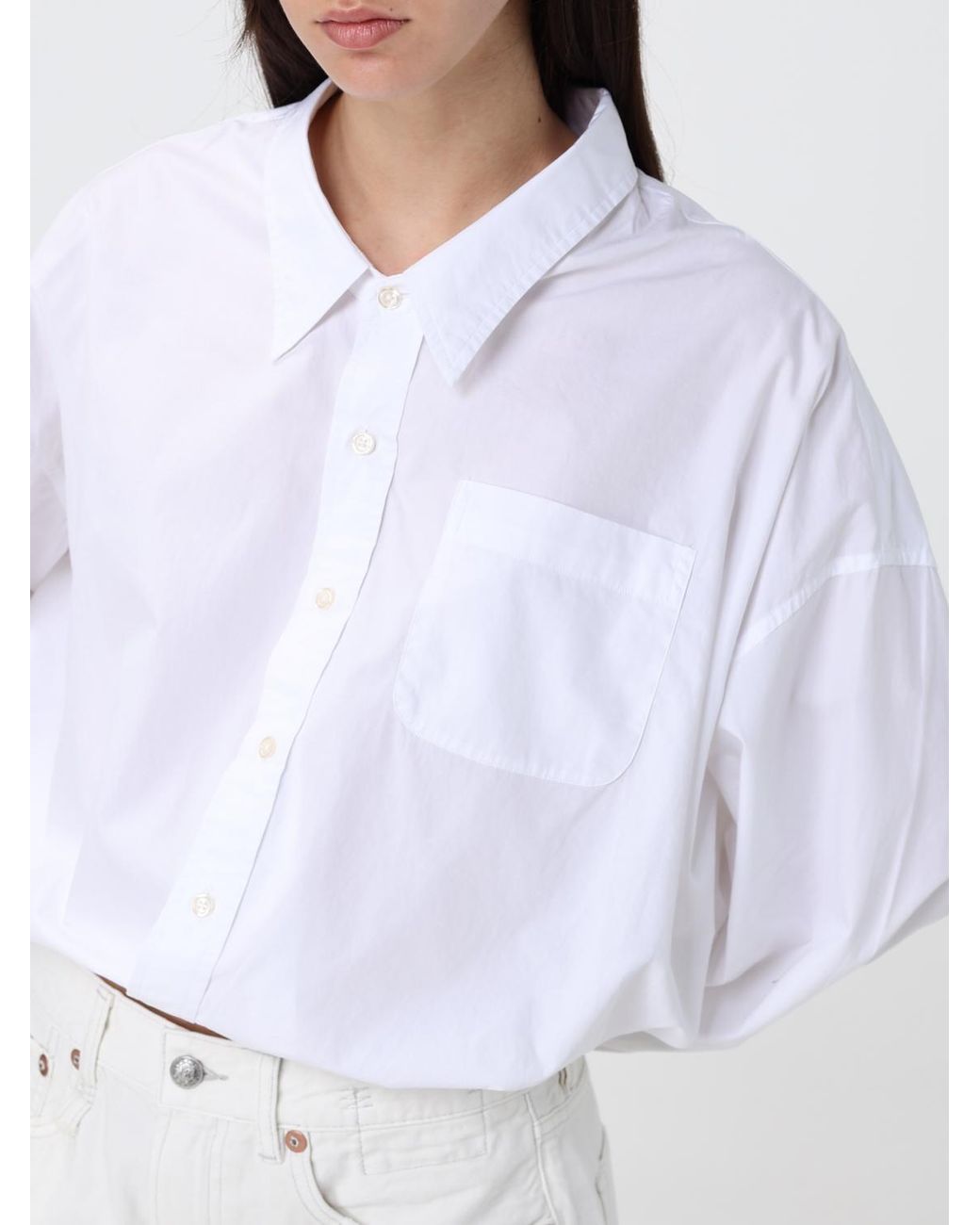 R13 White Cotton Shirt