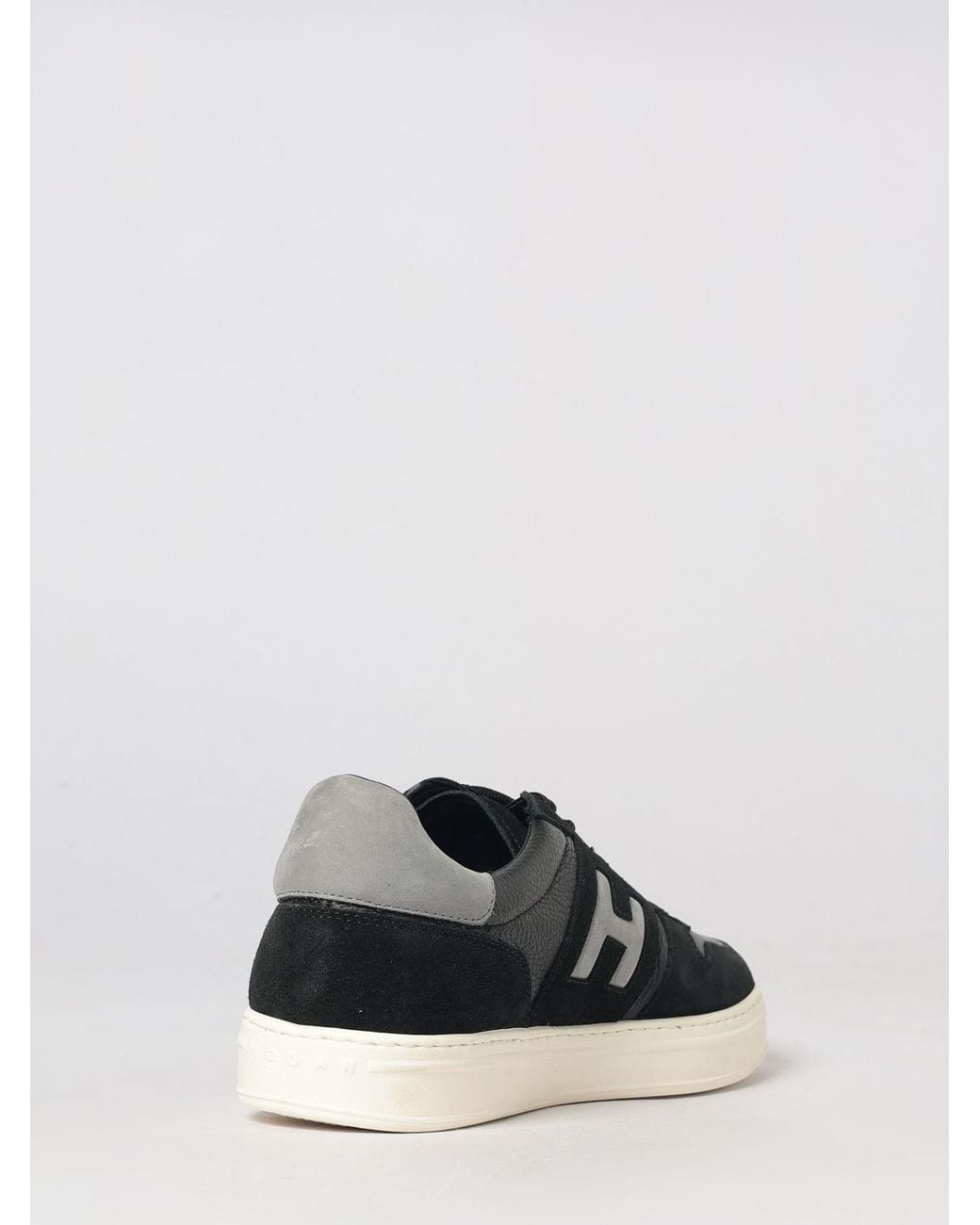 Hogan White H668 Two-Tone Sneakers for men
