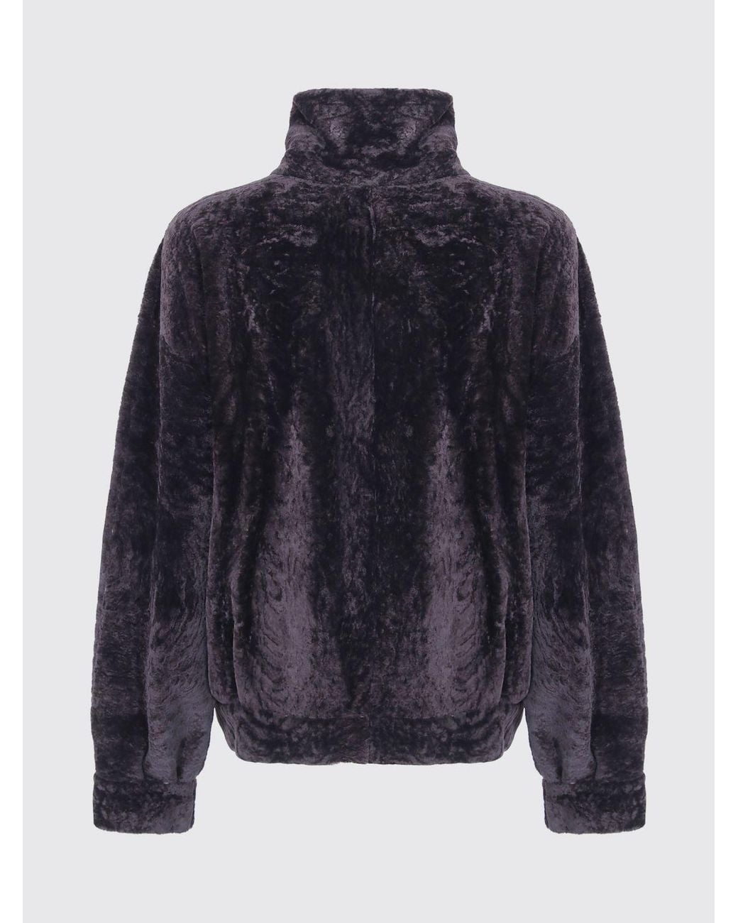 Arma Blue High-Neck Cropped Jacket
