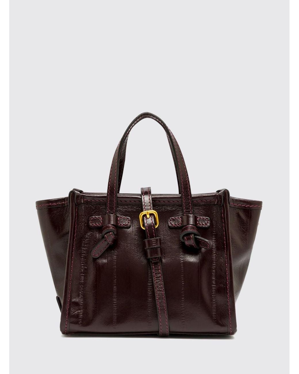 Gianni Chiarini Brown Miss Marcella Mini Leather Handbag With Shoulder Strap