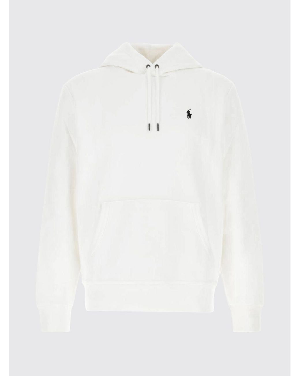 Polo Ralph Lauren White Cotton-Blend Jumper With Pony Logo for men