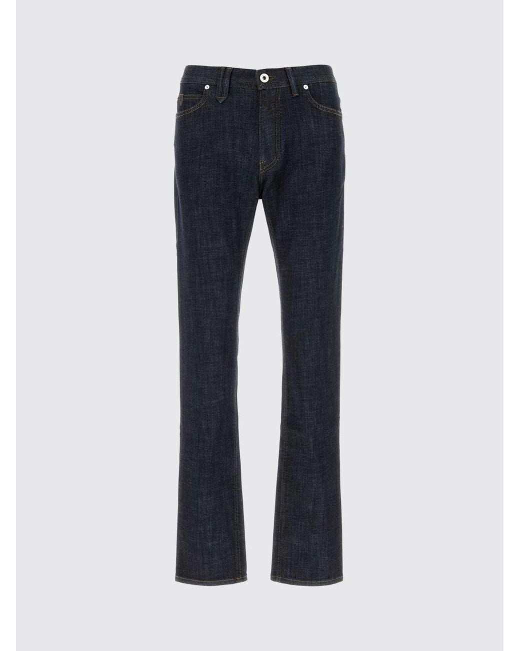 Brioni Blue Meribel Slim Straight Fit Stretch Denim Jeans for men