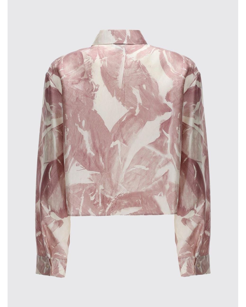 Alysi Natural Printed Silk Shirt