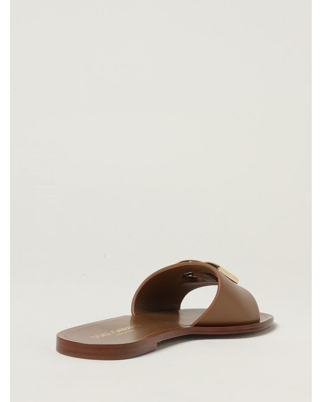 Dolce & Gabbana Natural Flache Sandalen Damen