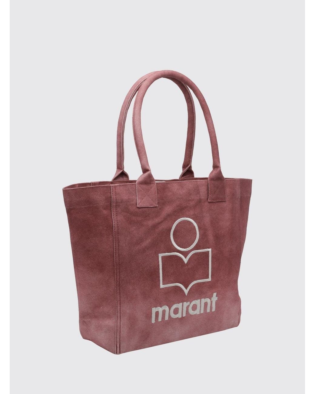 Isabel Marant Yenky Cotton Tote Bag With Contrasting Embroidered Logo