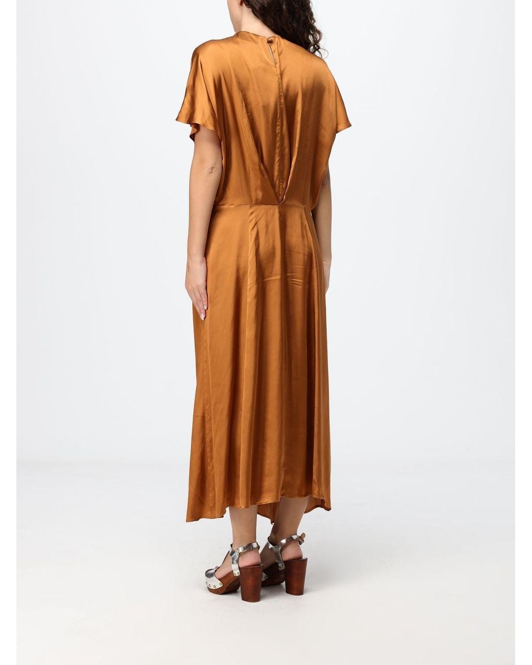Isabel Marant Brown Namsha Short-Sleeved Viscose Midi Tunic