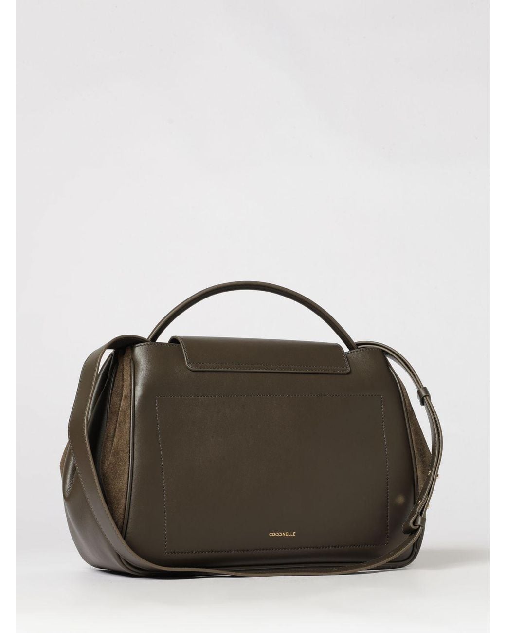 Coccinelle Multicolor Pansy Suede And Leather Handbag With Removable Shoulder Strap