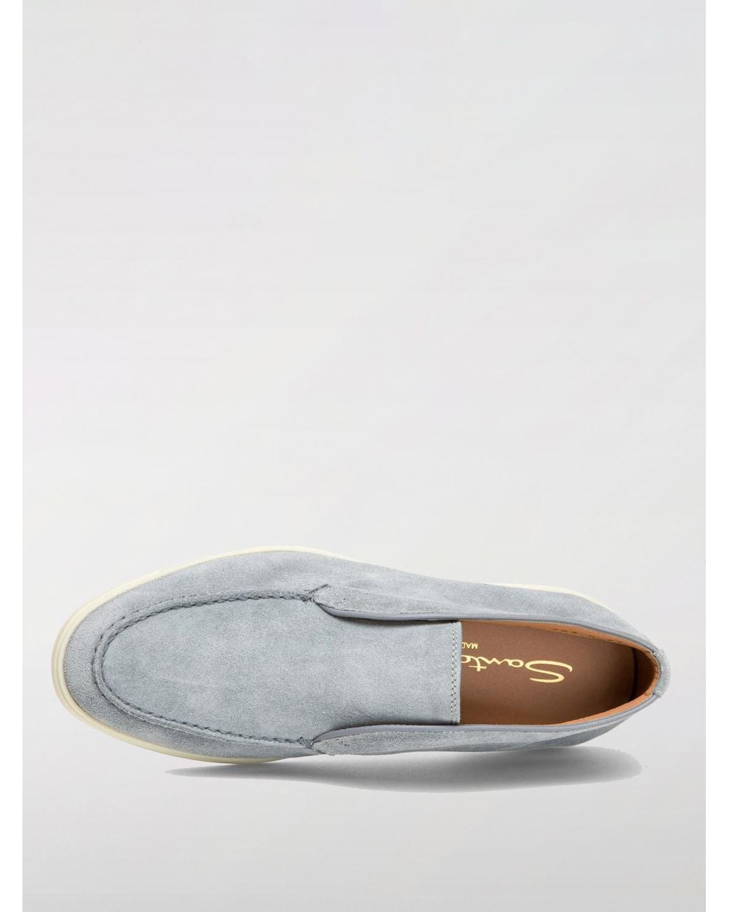 Santoni Blue Flat Ankle Boots