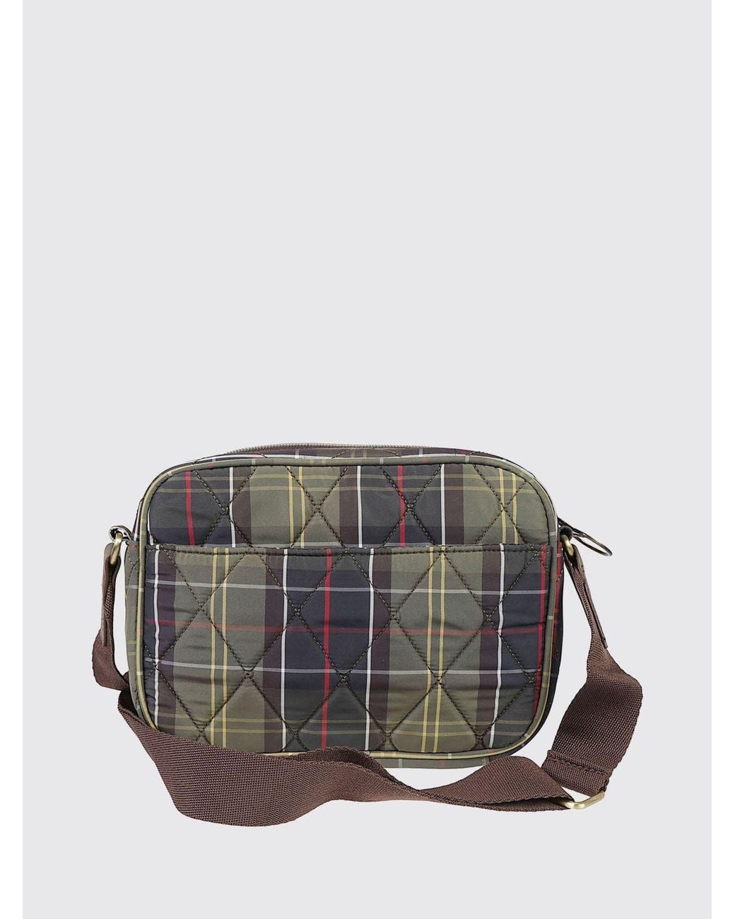 Barbour Gray Quilted Crossbody Bag