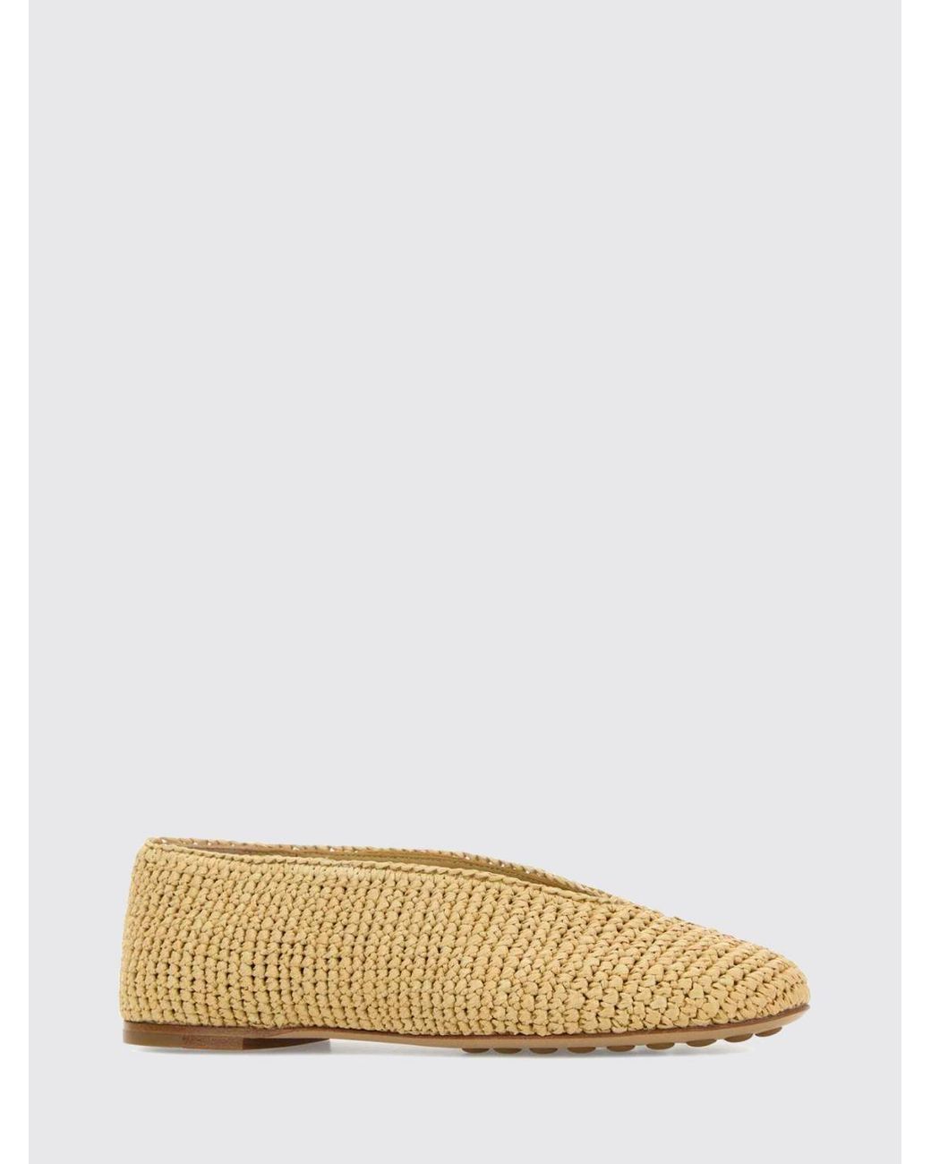 Bottega Veneta Natural Ballet Flat