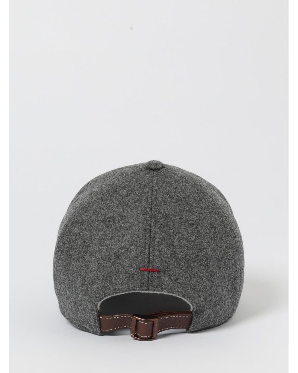Brunello Cucinelli Gray Hat for men