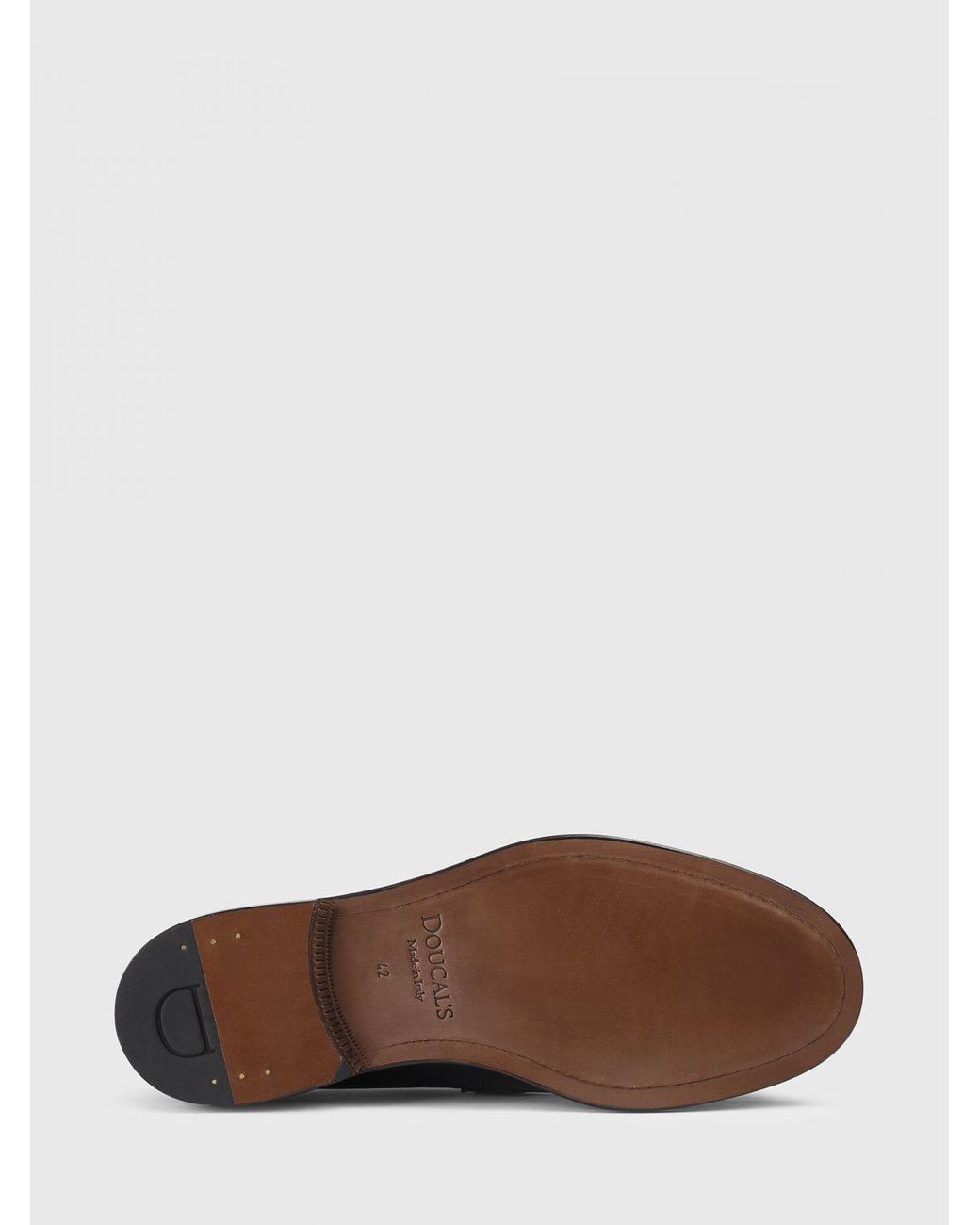 Doucal's White Leather Loafers for men