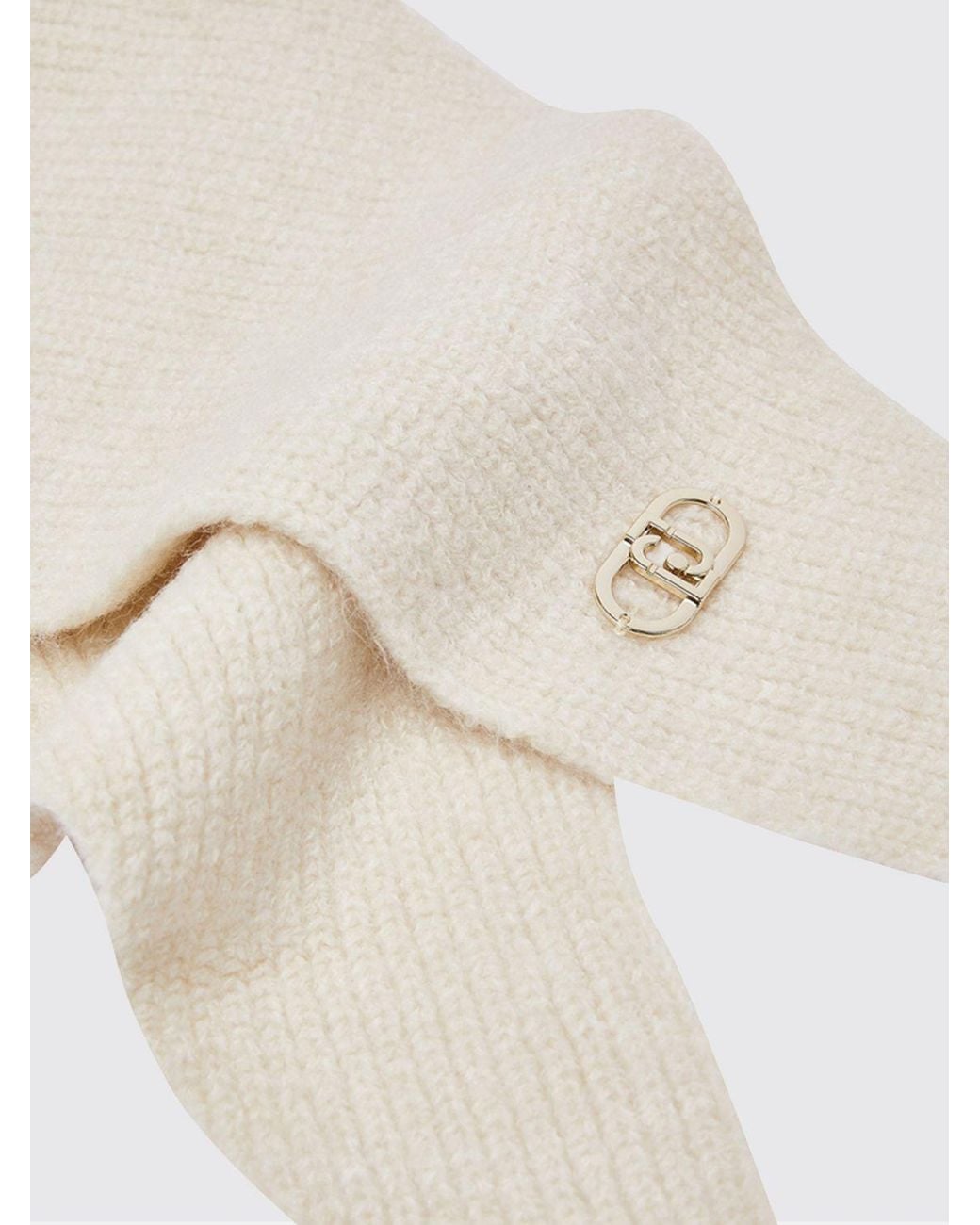 Liu Jo White Hooded Scarf