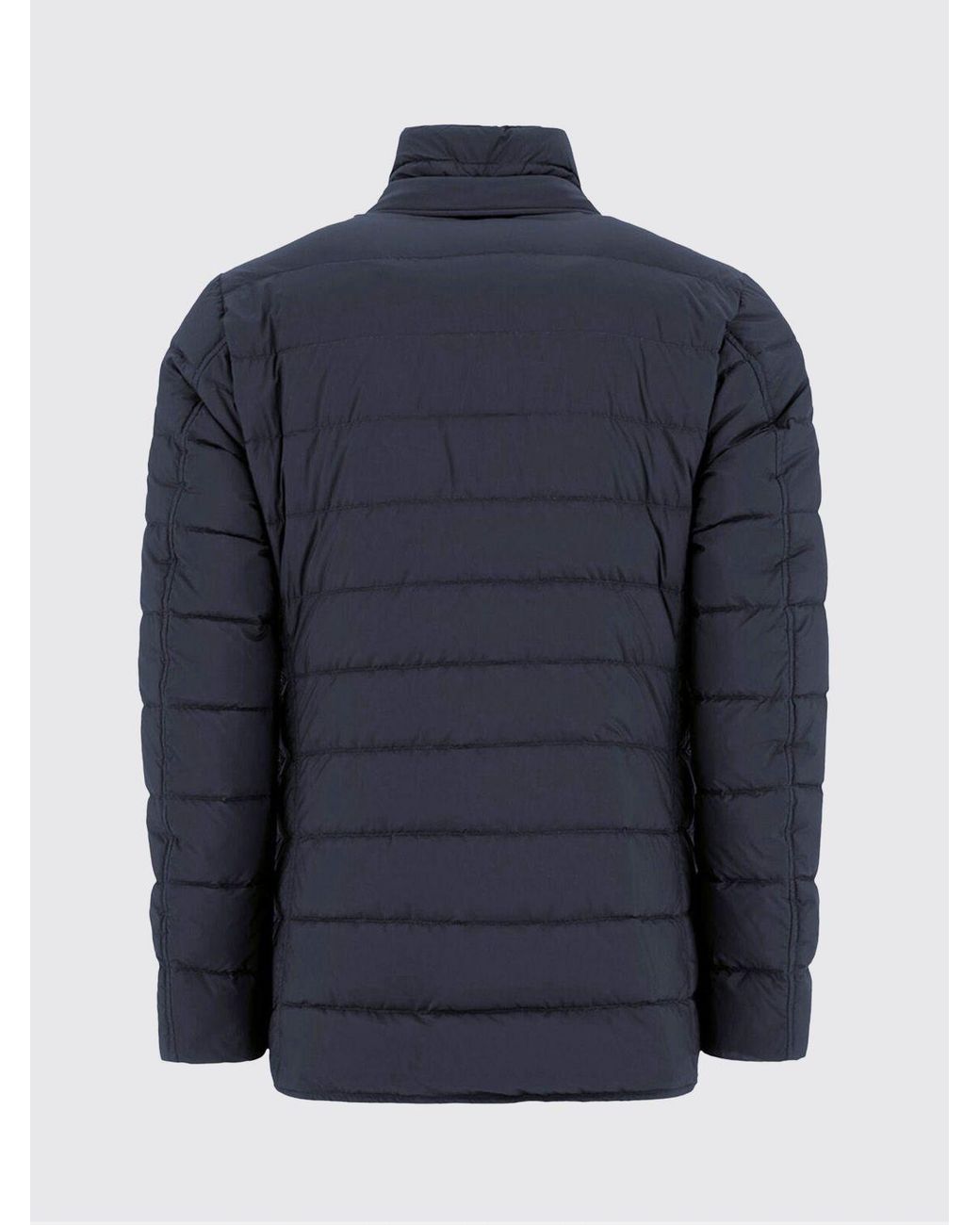 Herno Blue Slim Fit Quilted Nylon Down Blazer With Bib for men