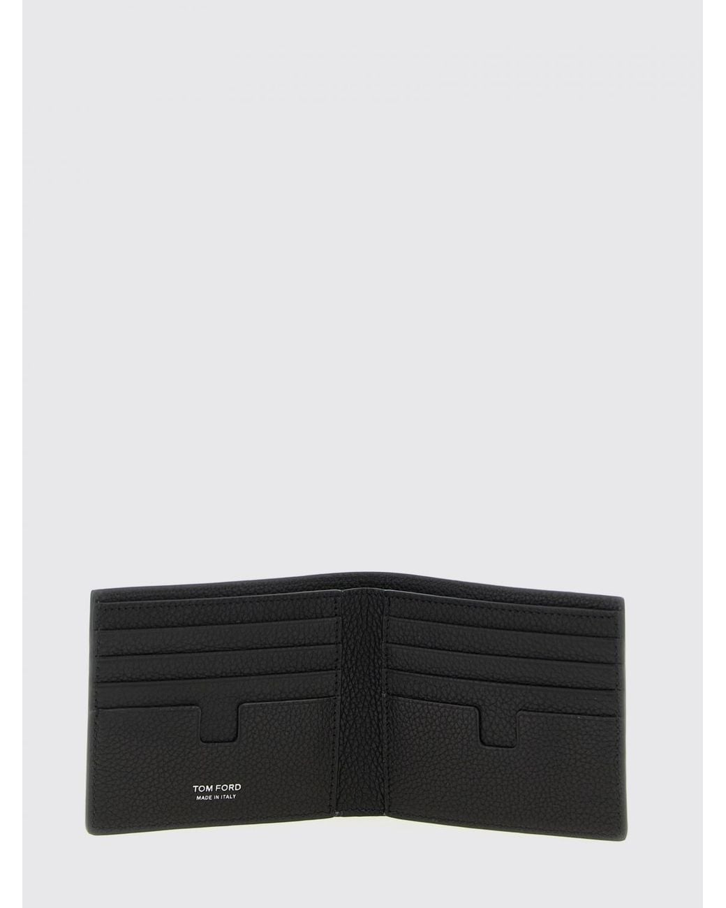 Tom Ford White Hammered Leather Wallet for men