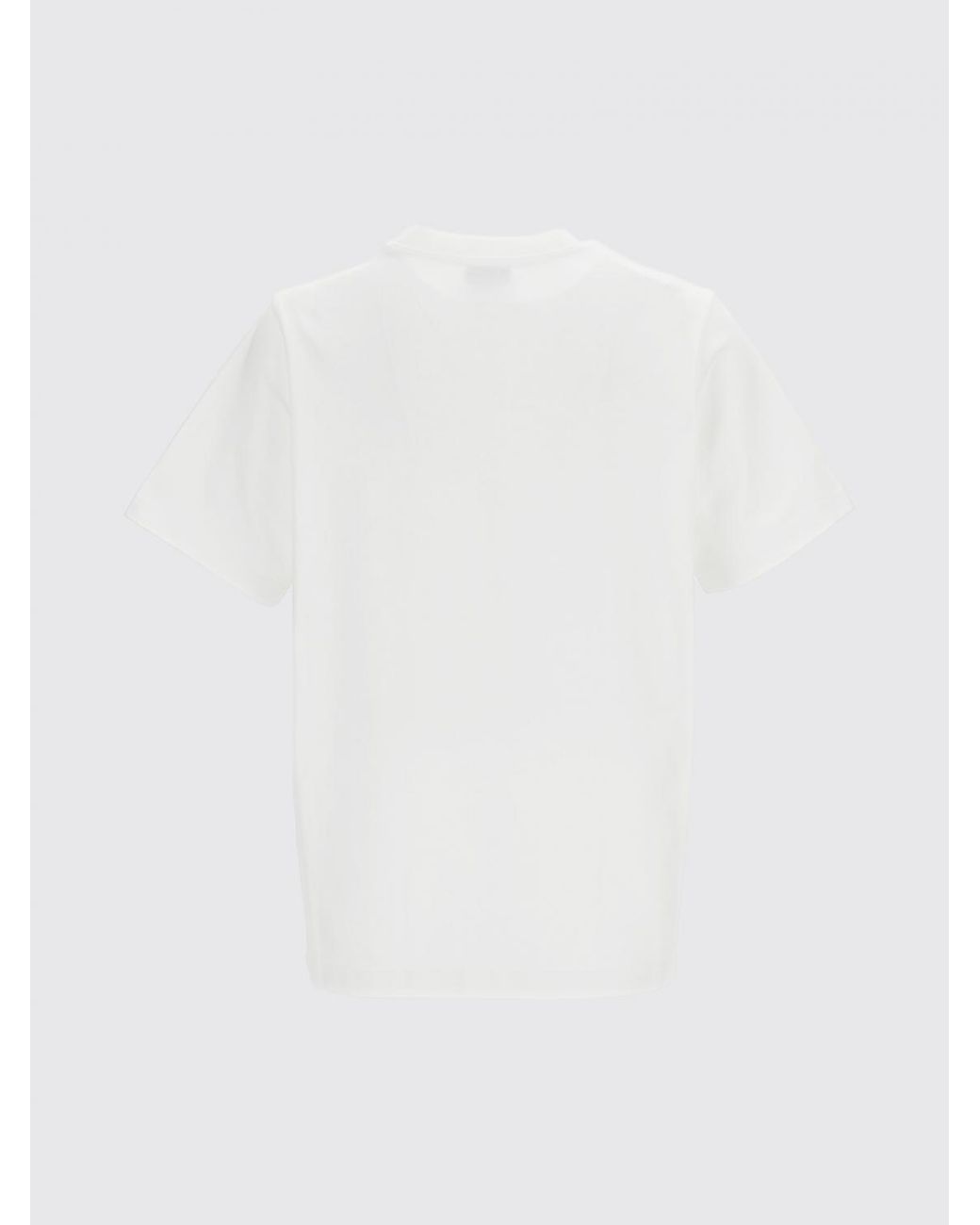 Casablanca White Organic Cotton Crew Neck T-Shirt With Logo Print for men